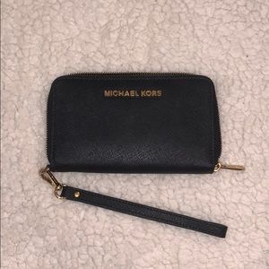 Black Michael Kors wristlet